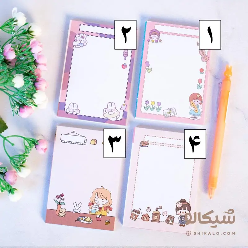 نوت پد دخترونه عنوان دار 1 نوت پد دخترونه عنوان دار