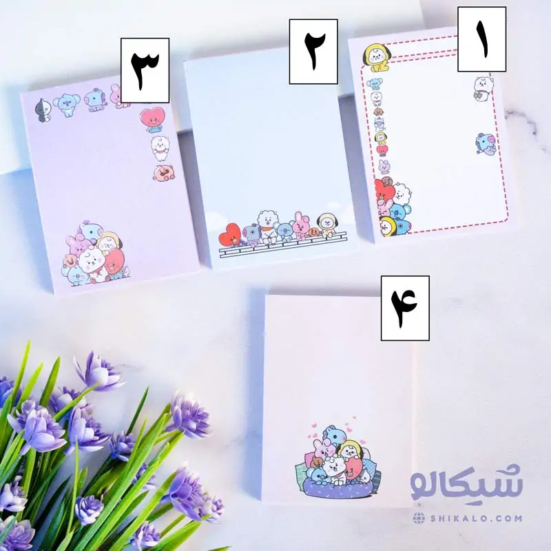 نوت پد گروه بی تی اس 1 نوت پد گروه بی تی اس
