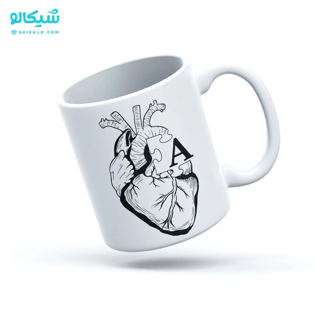 ماگ-قلب-پازلی-با-حرف-دلخواه ماگ قلب پازلی با حرف دلخواه کد 14 - تصویر 1