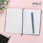 دفتر خط دار مشکی کوچک