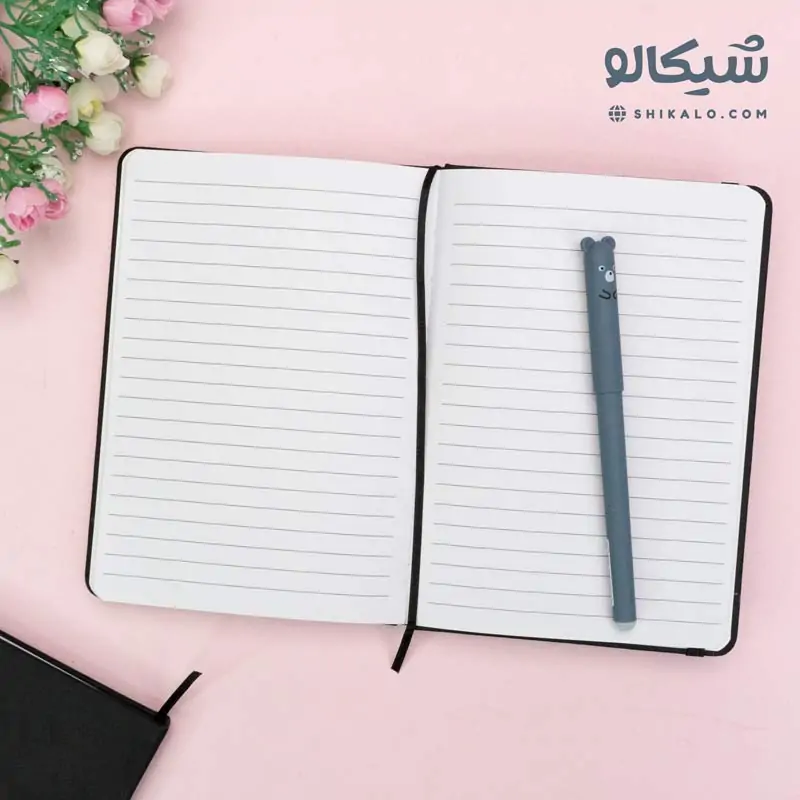 دفتر خط دار مشکی کوچک 1 دفتر خط دار مشکی کوچک