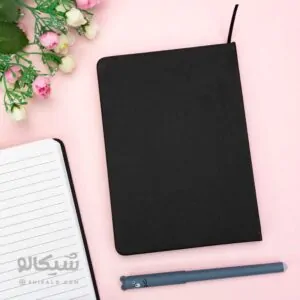دفتر خط دار مشکی کوچک