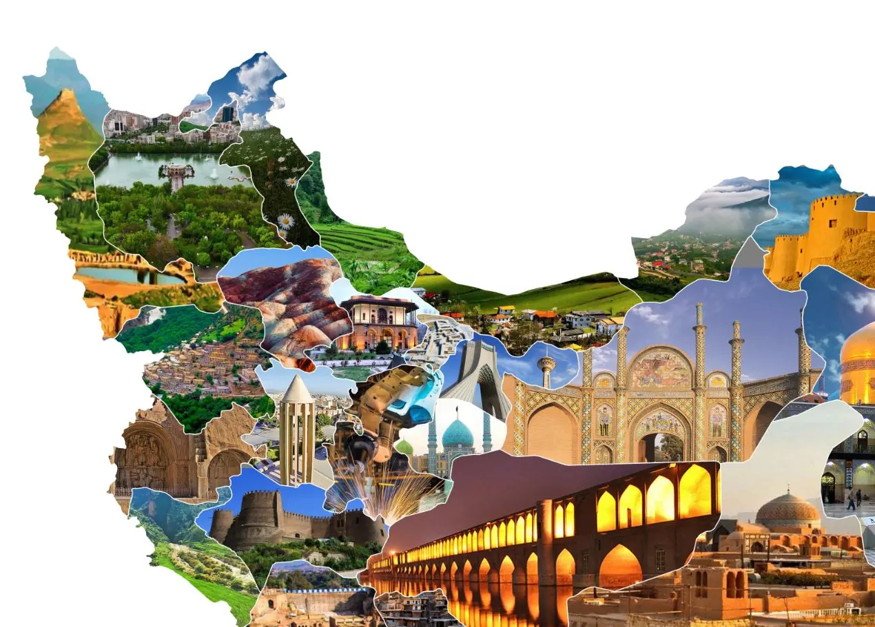 تیشرت طرح نقشه تصویری ایران 2 نقشه ایران